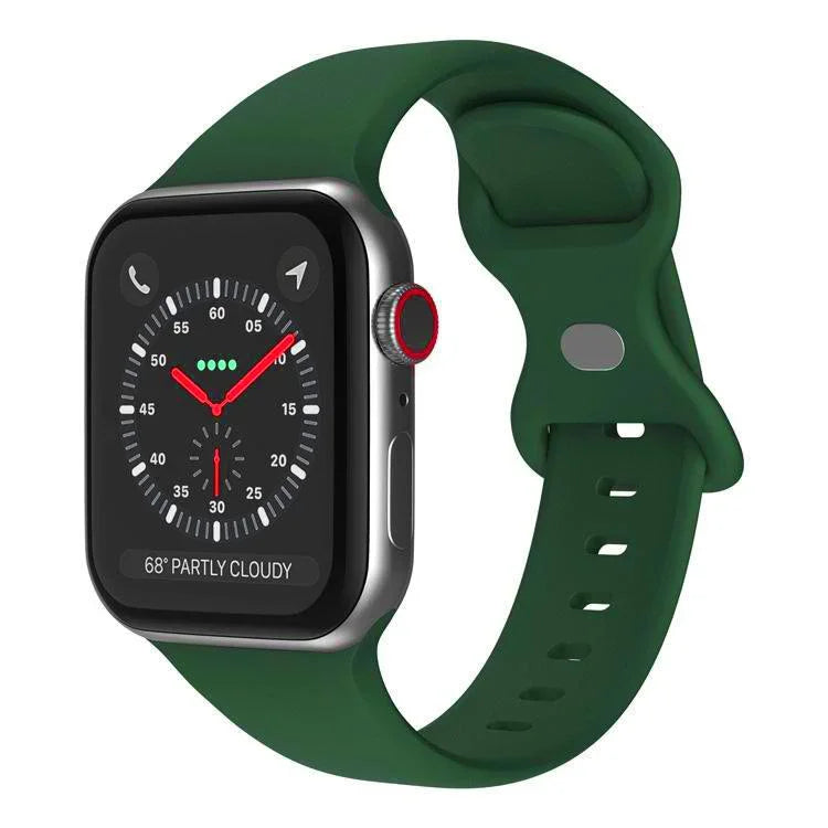 xDfind バタフライバックル シリコンウォッチバンド、Apple Watch 46mm / 49mm / 45mm / 44mm用、Apple Watch 42mm / 41mm / 40mm / 38mm用