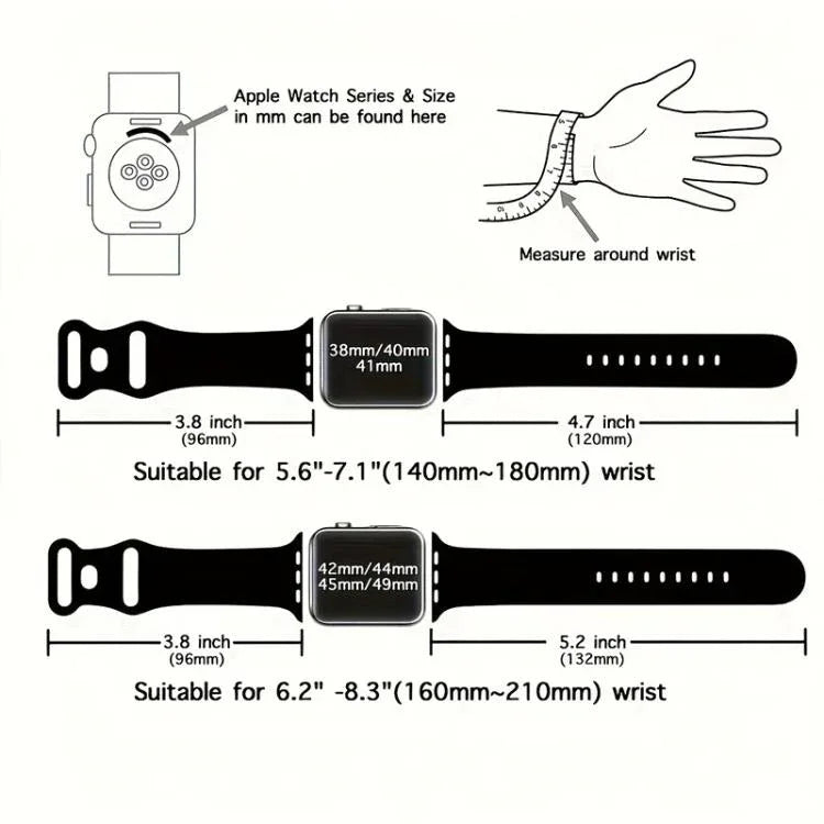 xDfind バタフライバックル シリコンウォッチバンド、Apple Watch 46mm / 49mm / 45mm / 44mm用、Apple Watch 42mm / 41mm / 40mm / 38mm用