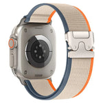 xDfind チタンバックル スナップボタンループ ナイロンウォッチバンド、Apple Watch 46mm / 49mm / 45mm / 44mm用、Apple Watch 42mm / 41mm / 40mm / 38mm用