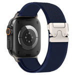 xDfind チタンバックル スナップボタンループ ナイロンウォッチバンド、Apple Watch 46mm / 49mm / 45mm / 44mm用、Apple Watch 42mm / 41mm / 40mm / 38mm用