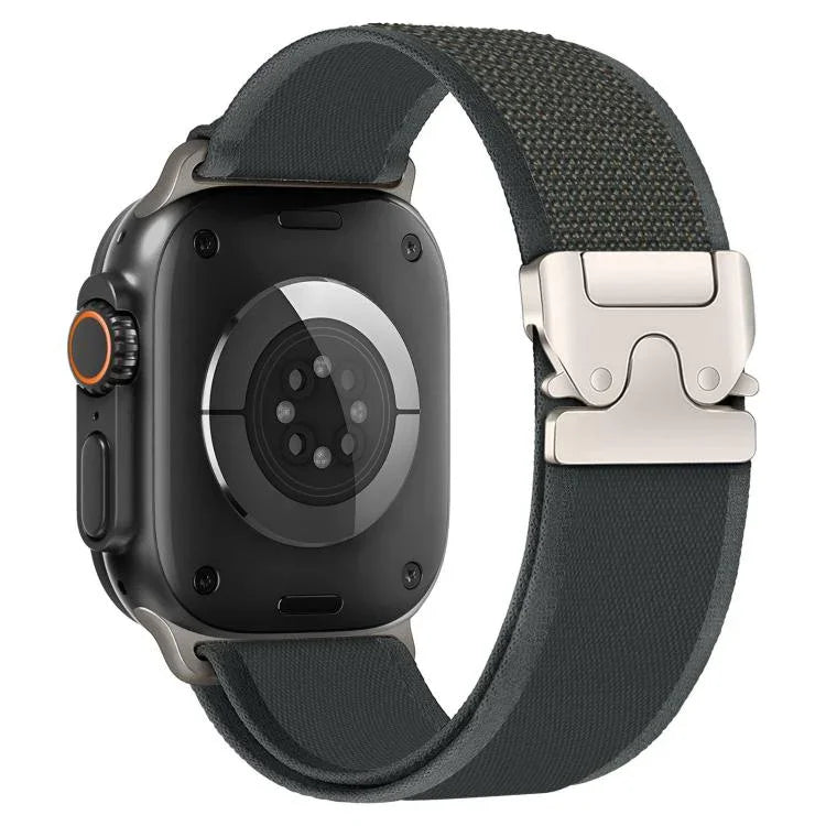 xDfind チタンバックル スナップボタンループ ナイロンウォッチバンド、Apple Watch 46mm / 49mm / 45mm / 44mm用、Apple Watch 42mm / 41mm / 40mm / 38mm用