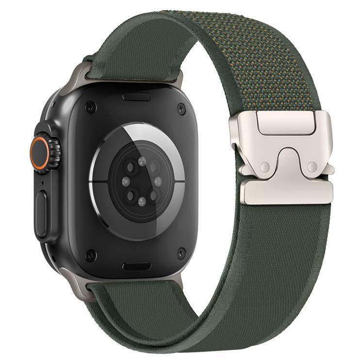 xDfind チタンバックル スナップボタンループ ナイロンウォッチバンド、Apple Watch 46mm / 49mm / 45mm / 44mm用、Apple Watch 42mm / 41mm / 40mm / 38mm用
