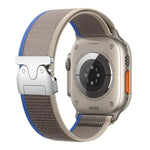xDfind チタンバックル スナップボタンループ ナイロンウォッチバンド、Apple Watch 46mm / 49mm / 45mm / 44mm用、Apple Watch 42mm / 41mm / 40mm / 38mm用