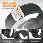 xDfind チタンバックル スナップボタンループ ナイロンウォッチバンド、Apple Watch 46mm / 49mm / 45mm / 44mm用、Apple Watch 42mm / 41mm / 40mm / 38mm用
