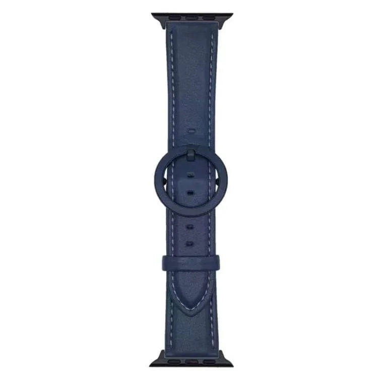 xDfind ラウンドバックル レザーウォッチバンド、Apple Watch 46mm / 49mm / 45mm / 44mm用、Apple Watch 42mm / 41mm / 40mm / 38mm用