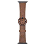 xDfind ラウンドバックル レザーウォッチバンド、Apple Watch 46mm / 49mm / 45mm / 44mm用、Apple Watch 42mm / 41mm / 40mm / 38mm用