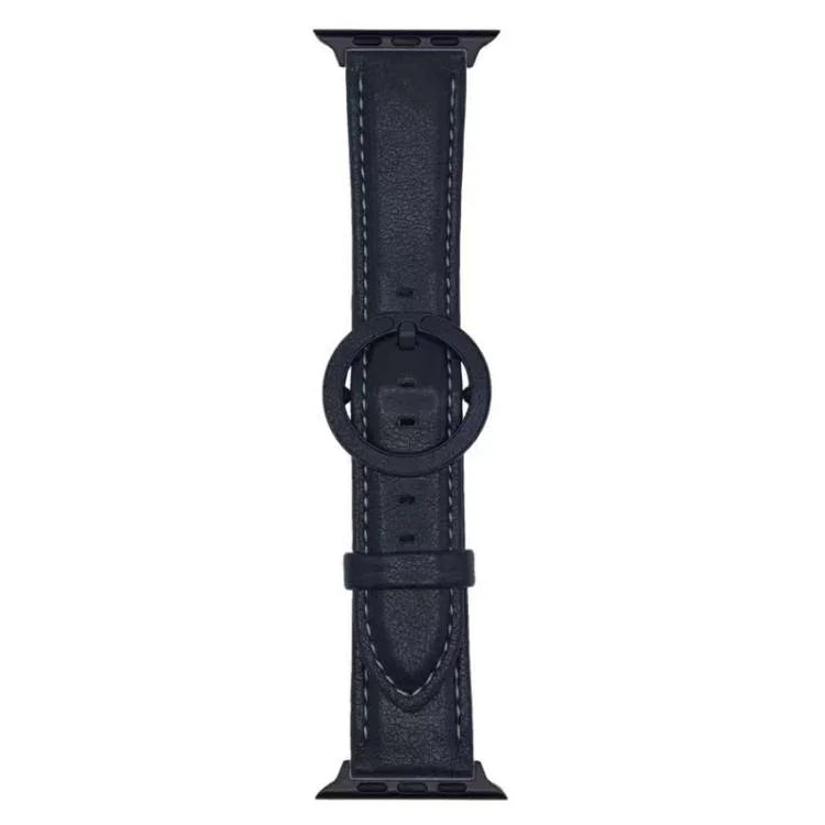 xDfind ラウンドバックル レザーウォッチバンド、Apple Watch 46mm / 49mm / 45mm / 44mm用、Apple Watch 42mm / 41mm / 40mm / 38mm用