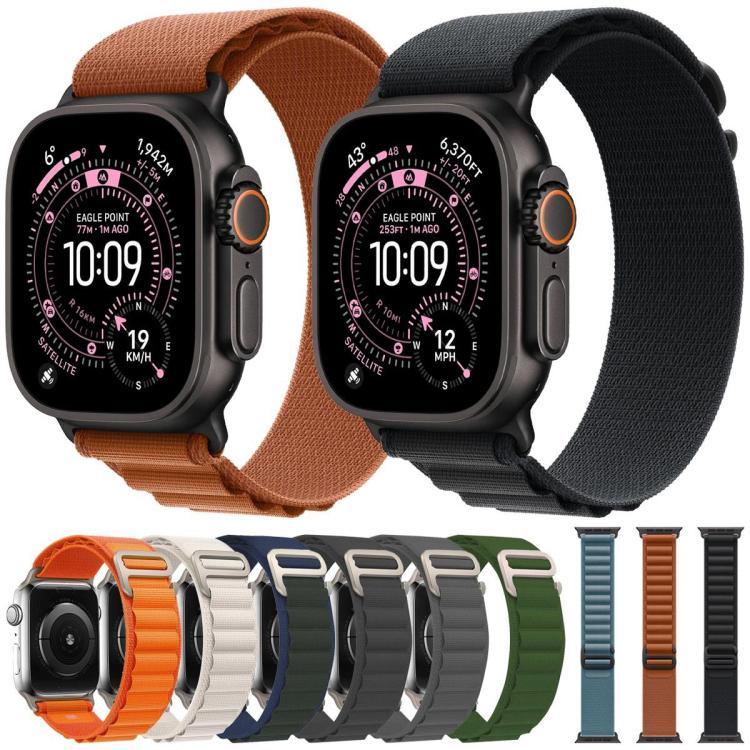 xDfind アライン ナイロンループウォッチバンド、Apple Watch 46mm / 49mm / 45mm / 44mm用、Apple Watch 42mm / 41mm / 40mm / 38mm用