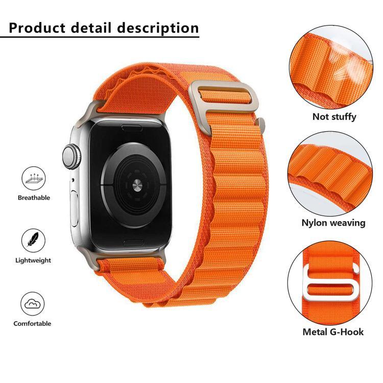 xDfind アライン ナイロンループウォッチバンド、Apple Watch 46mm / 49mm / 45mm / 44mm用、Apple Watch 42mm / 41mm / 40mm / 38mm用