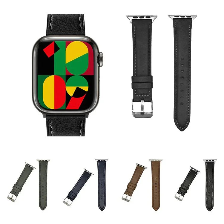 xDfind クレイジーホーステクスチャーレザーウォッチバンド、Apple Watch 46mm / 49mm / 45mm / 44mm 用、Apple Watch 42mm / 41mm / 40mm / 38mm 用