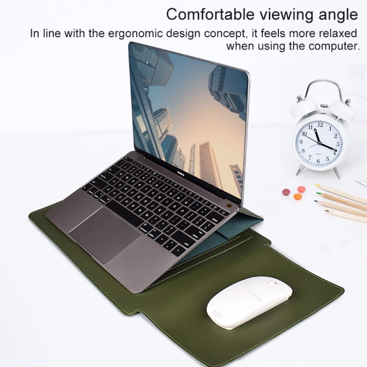PU05 スリーブレザーケースキャリングバッグ 小型収納バッグ付き、13.3インチノートパソコン用、14.1インチノートパソコン用、15.4インチノートパソコン用