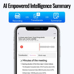 JNN A6 ポータブルスマートAI磁気レコーダー APP制御対応、8GB、16GB、32GB、64GB、128GB