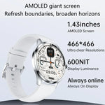 H77 1.43インチ AMOLEDスクリーン 健康＆フィットネススマートウォッチ IP67防水 BT通話対応