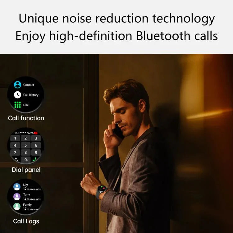 H77 1.43インチ AMOLEDスクリーン 健康＆フィットネススマートウォッチ IP67防水 BT通話対応