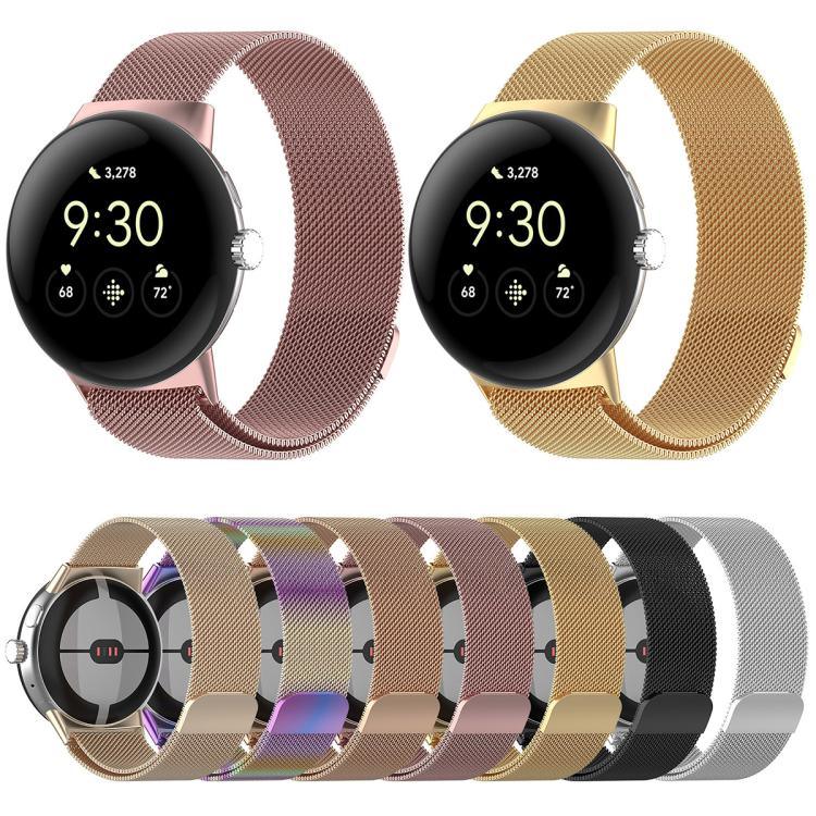 xDfind ミラネーゼメタル磁気ウォッチバンド、Google Pixel Watch 4 / Watch 3 45mm用、Google Pixel Watch 4 / 3 / 2 / 1 41mm用
