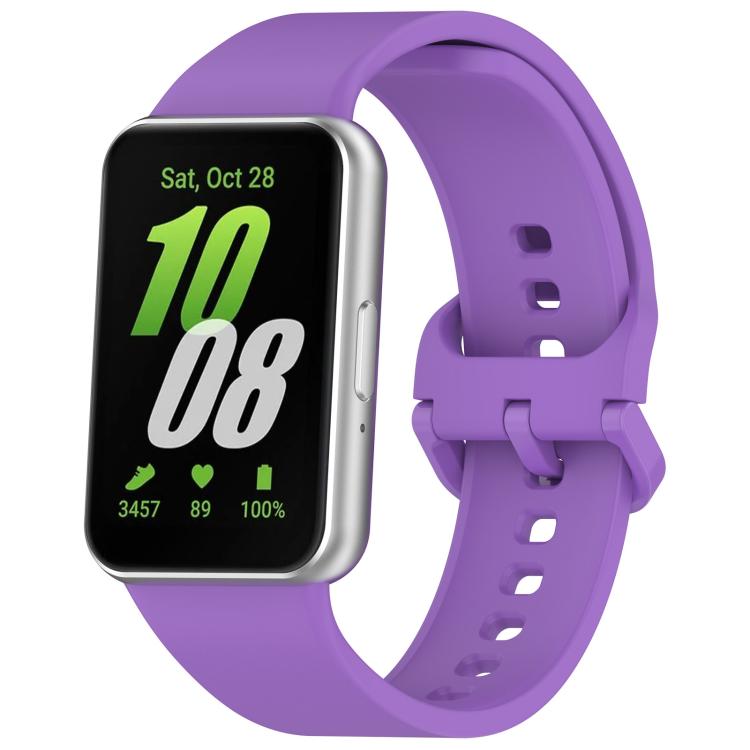xDfind ソリッドカラー カラフルバックル シリコン 時計バンド、Samsung Galaxy Fit3 SM-R390 用