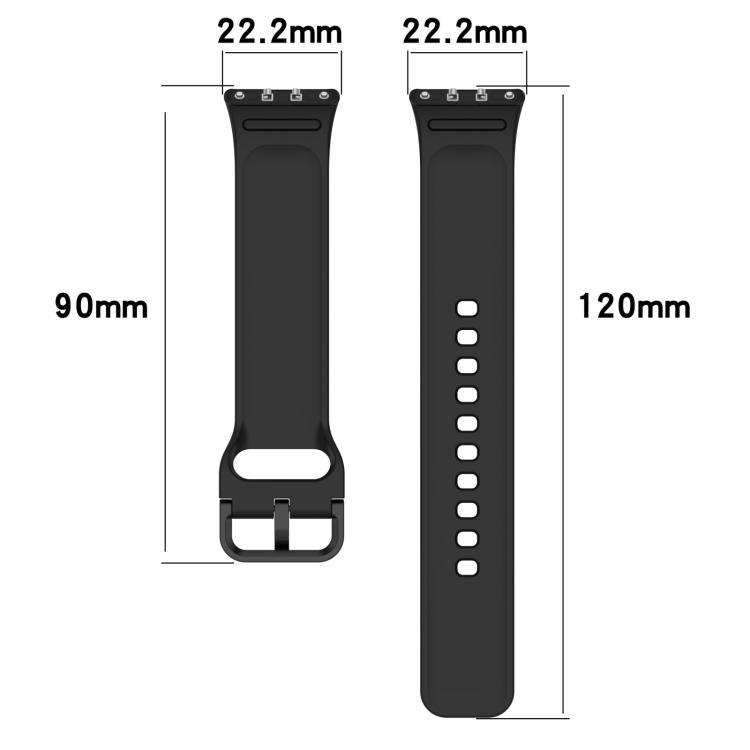 xDfind ソリッドカラー カラフルバックル シリコン 時計バンド、Samsung Galaxy Fit3 SM-R390 用