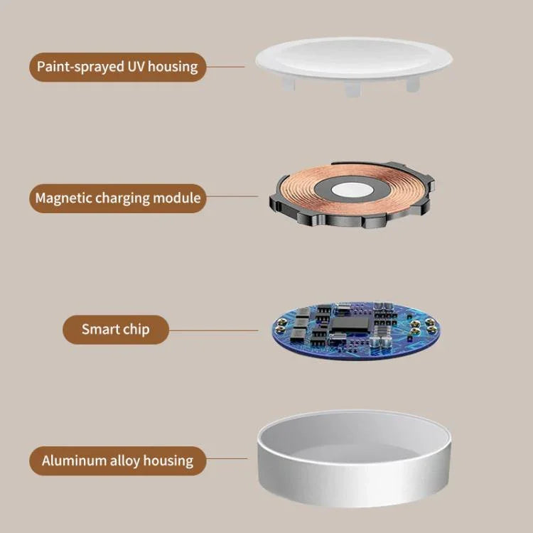 Apple Watch シリーズ用 xDfind アルミ合金シェル磁気ワイヤレスウォッチ充電器、Type-C、USB-A