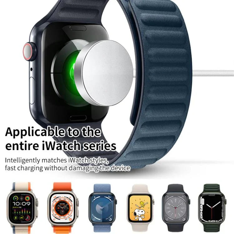 Apple Watch シリーズ用 xDfind アルミ合金シェル磁気ワイヤレスウォッチ充電器、Type-C、USB-A
