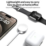 Apple Watch シリーズ用 xDfind アルミ合金シェル磁気ワイヤレスウォッチ充電器、Type-C、USB-A