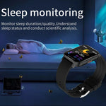 1.54インチTFTスクリーン IP67防水 ビジネススポーツシリコンバンドスマートウォッチ、睡眠モニター／心拍数モニター／血圧モニター対応、シリコンバンド