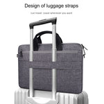ST08 ハンドヘルドブリーフケースキャリング収納バッグ ショルダーストラップなし、13.3インチノートパソコン用、14.1インチノートパソコン用、15.4インチノートパソコン用、15.6インチノートパソコン用