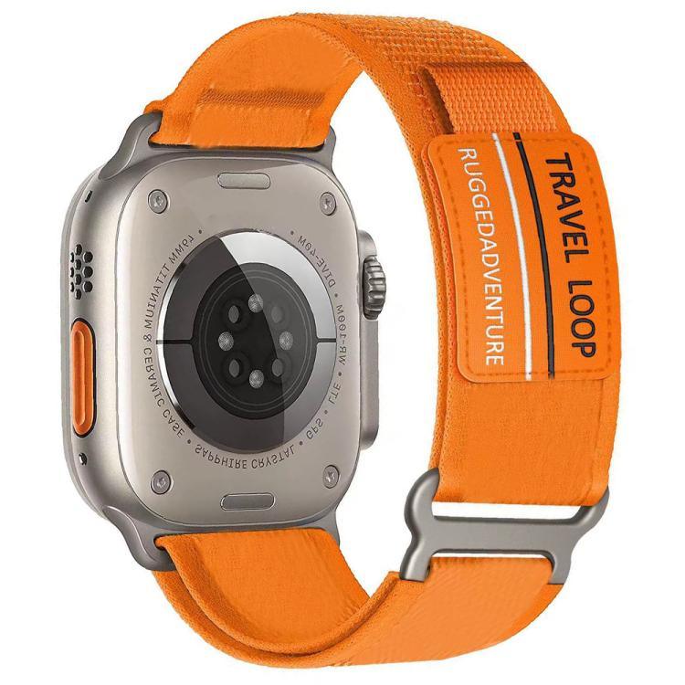 xDfind ダブルセクションメタルバックルループナイロン編みウォッチバンド、Apple Watch 46mm / 49mm / 45mm / 44mm 用、Apple Watch 42mm / 41mm / 40mm / 38mm 用