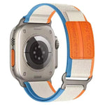 xDfind ダブルセクションメタルバックルループナイロン編みウォッチバンド、Apple Watch 46mm / 49mm / 45mm / 44mm 用、Apple Watch 42mm / 41mm / 40mm / 38mm 用