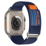 xDfind ダブルセクションメタルバックルループナイロン編みウォッチバンド、Apple Watch 46mm / 49mm / 45mm / 44mm 用、Apple Watch 42mm / 41mm / 40mm / 38mm 用