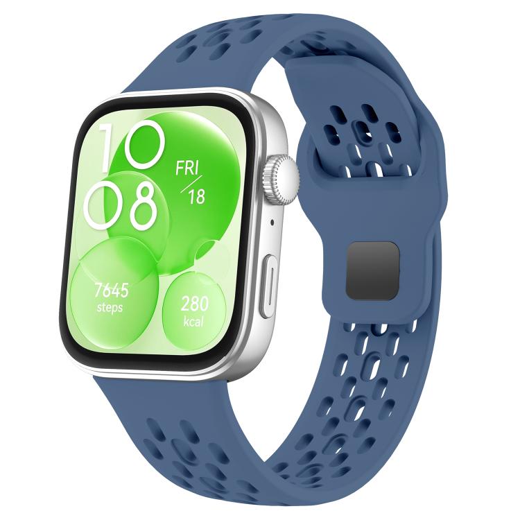 xDfind Mesh Reverse Buckle Silicone Watch Band, For Huawei Watch Fit 5 / Fit 5 Pro / Fit 4
