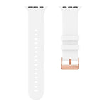 無地ローズゴールドバックルシリコンウォッチバンド、Apple Watch 42mm / 41mm / 40mm / 38mm 用