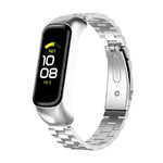 xDfind メタルフレーム 一体型 スリービーズ スチール 時計バンド、Samsung Galaxy Fit 2 用