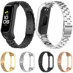 xDfind メタルフレーム 一体型 スリービーズ スチール 時計バンド、Samsung Galaxy Fit 2 用