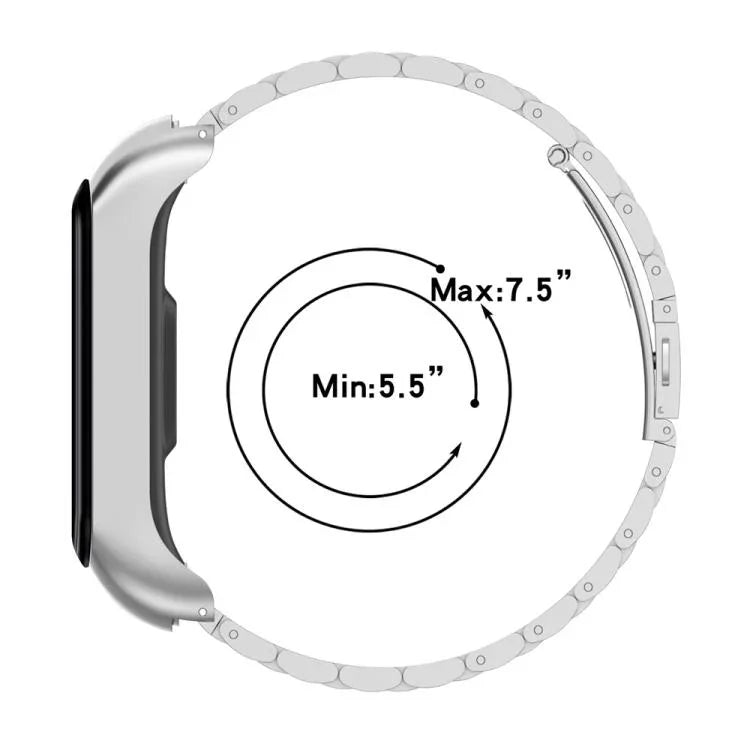 xDfind メタルフレーム 一体型 スリービーズ スチール 時計バンド、Samsung Galaxy Fit 2 用