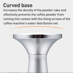 コーヒーパウダープレスハンマー ステンレススチール 布粉末用 53.3mmメッシュテクスチャー、53.3mmメッシュテクスチャー針付き、58.3mmメッシュテクスチャー、58.3mmメッシュテクスチャー針付き