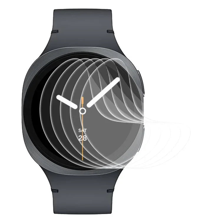 5枚セット xDfind ソフト ハイドロゲル フィルム フルカバー フロントプロテクター、Samsung Galaxy Watch Ultra / Ultra 2025 用、Samsung Galaxy Watch8 Classic 46mm 用、Samsung Galaxy Watch8 44mm 用、Samsung Galaxy Watch8 40mm 用、Samsung Galaxy Watch7 44mm 用