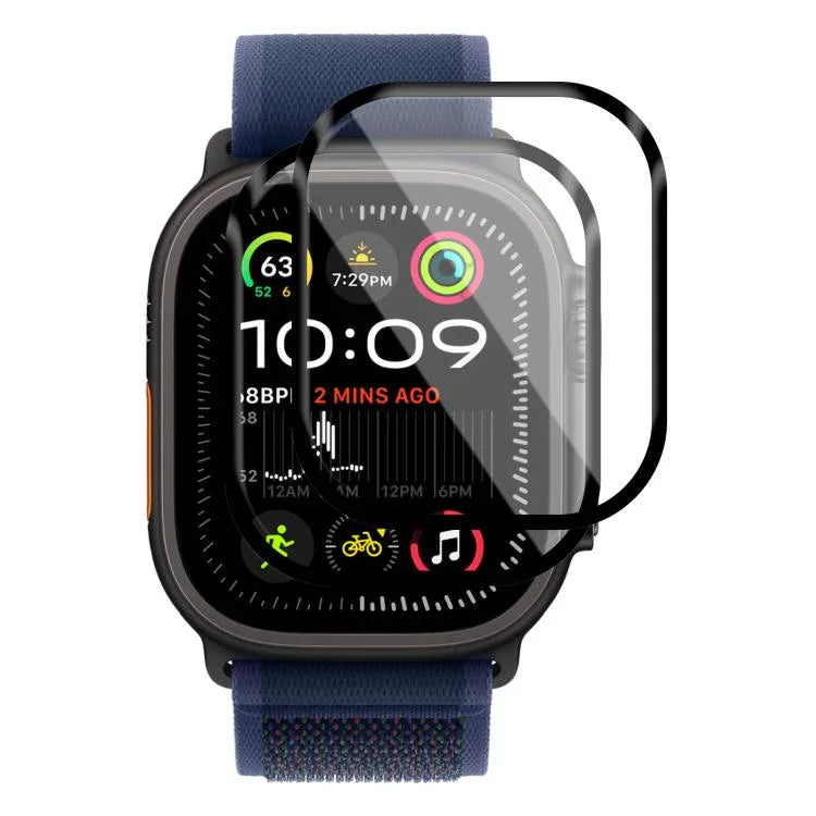 2枚セット xDfind カーブした3D複合素材ソフトフィルムスクリーンプロテクター、Apple Watch シリーズ 6&SE&5&4 44mm 用、Apple Watch シリーズ 6&SE&5&4 40mm 用、Apple Watch シリーズ 11 / 10 46mm 用、Apple Watch Ultra 3 / 2 / 1 49mm 用