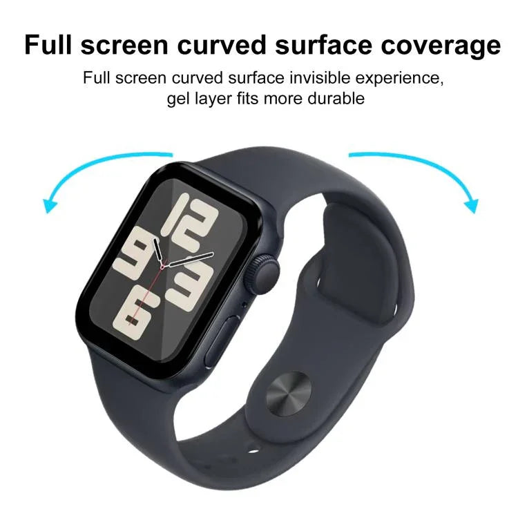 2枚セット xDfind カーブした3D複合素材ソフトフィルムスクリーンプロテクター、Apple Watch シリーズ 6&SE&5&4 44mm 用、Apple Watch シリーズ 6&SE&5&4 40mm 用、Apple Watch シリーズ 11 / 10 46mm 用、Apple Watch Ultra 3 / 2 / 1 49mm 用