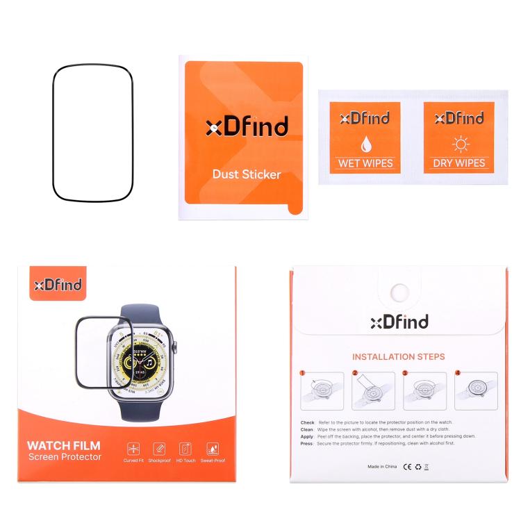 2pcs xDfind Curved 3D Composite Material Soft Film Screen Protector, For Fitbit Charge 6, For Fitbit Versa 4, For Fitbit Charge 5, For Fitbit Luxe, For Fitbit Versa 3, For Fitbit Versa 2, For Fitbit Versa