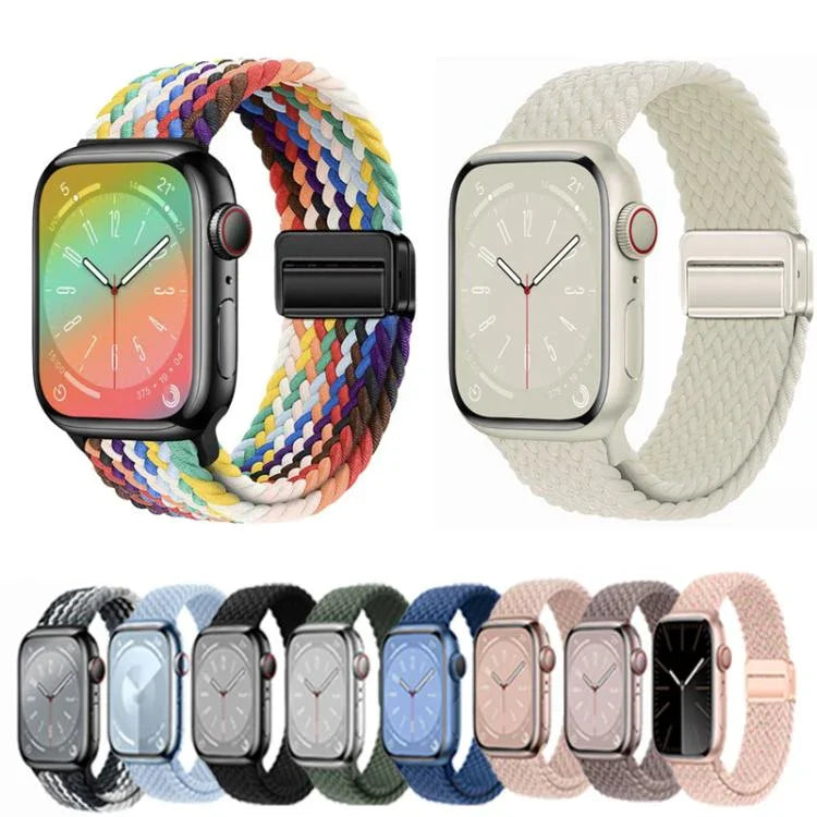 xDfind 磁気バックルループ織りウォッチバンド、Apple Watch 46mm / 49mm / 45mm / 44mm 用、Apple Watch 42mm / 41mm / 40mm / 38mm 用