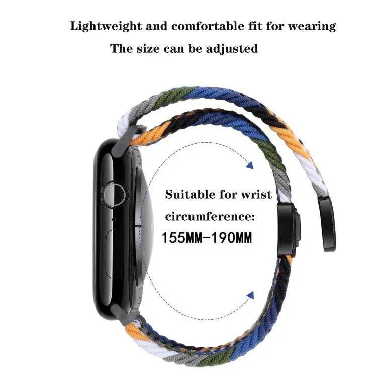 xDfind 磁気バックルループ織りウォッチバンド、Apple Watch 46mm / 49mm / 45mm / 44mm 用、Apple Watch 42mm / 41mm / 40mm / 38mm 用