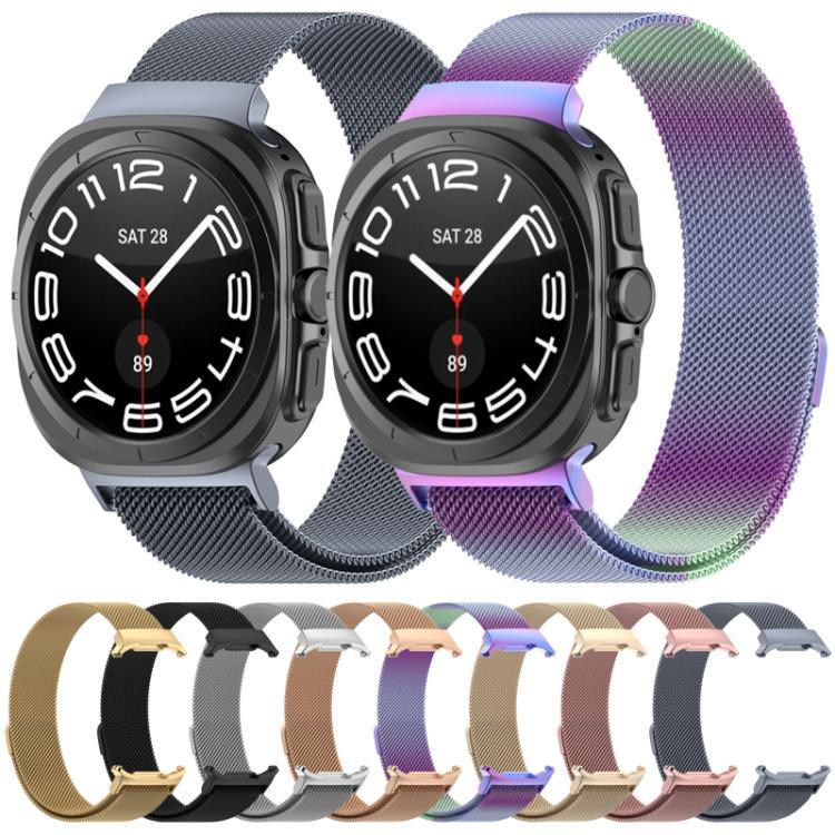 xDfind ミラノ磁気ステンレススチールウォッチバンド、Samsung Galaxy Watch Ultra 47mm / Ultra 2025用