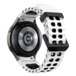 オーシャン二列穴二色シリコンウォッチバンド、Samsung Galaxy Watch 7 40 / 44mm用