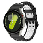 オーシャン二列穴二色シリコンウォッチバンド、Samsung Galaxy Watch 7 40 / 44mm用
