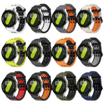 オーシャン二列穴二色シリコンウォッチバンド、Samsung Galaxy Watch 7 40 / 44mm用
