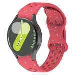 Eco-Friendly Granular Colorful Dots Silicone Watch Band, For Samsung Galaxy Watch 7 40 / 44mm