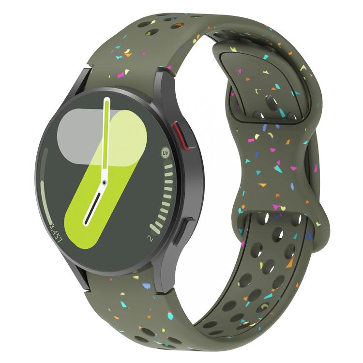 Eco-Friendly Granular Colorful Dots Silicone Watch Band, For Samsung Galaxy Watch 7 40 / 44mm
