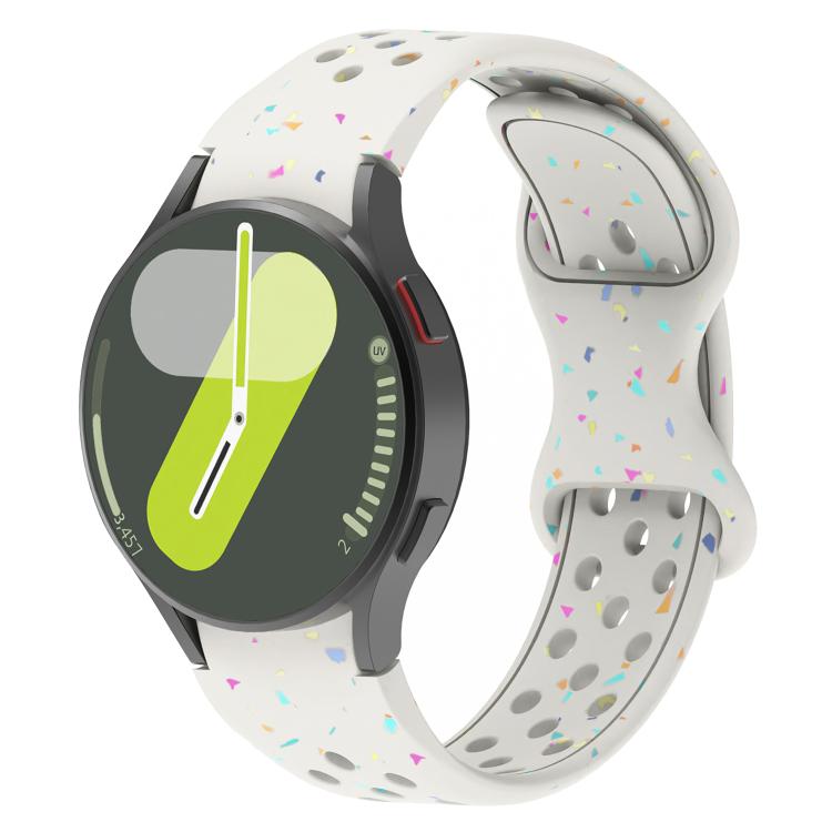 Eco-Friendly Granular Colorful Dots Silicone Watch Band, For Samsung Galaxy Watch 7 40 / 44mm