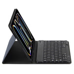カラフルバックライトBluetoothキーボードレザータブレットケース、iPad Air 11 2024 / Air 11 2025用、iPad Air 5 / Air 4 10.9用