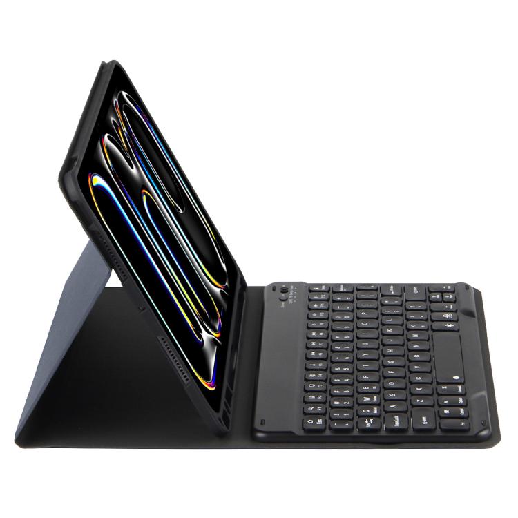 カラフルバックライトBluetoothキーボードレザータブレットケース、iPad Air 11 2024 / Air 11 2025用、iPad Air 5 / Air 4 10.9用